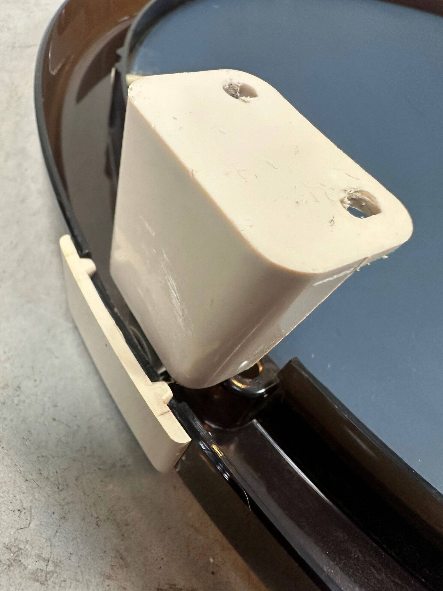 Vintage tiltable mirror – smoked lucite
