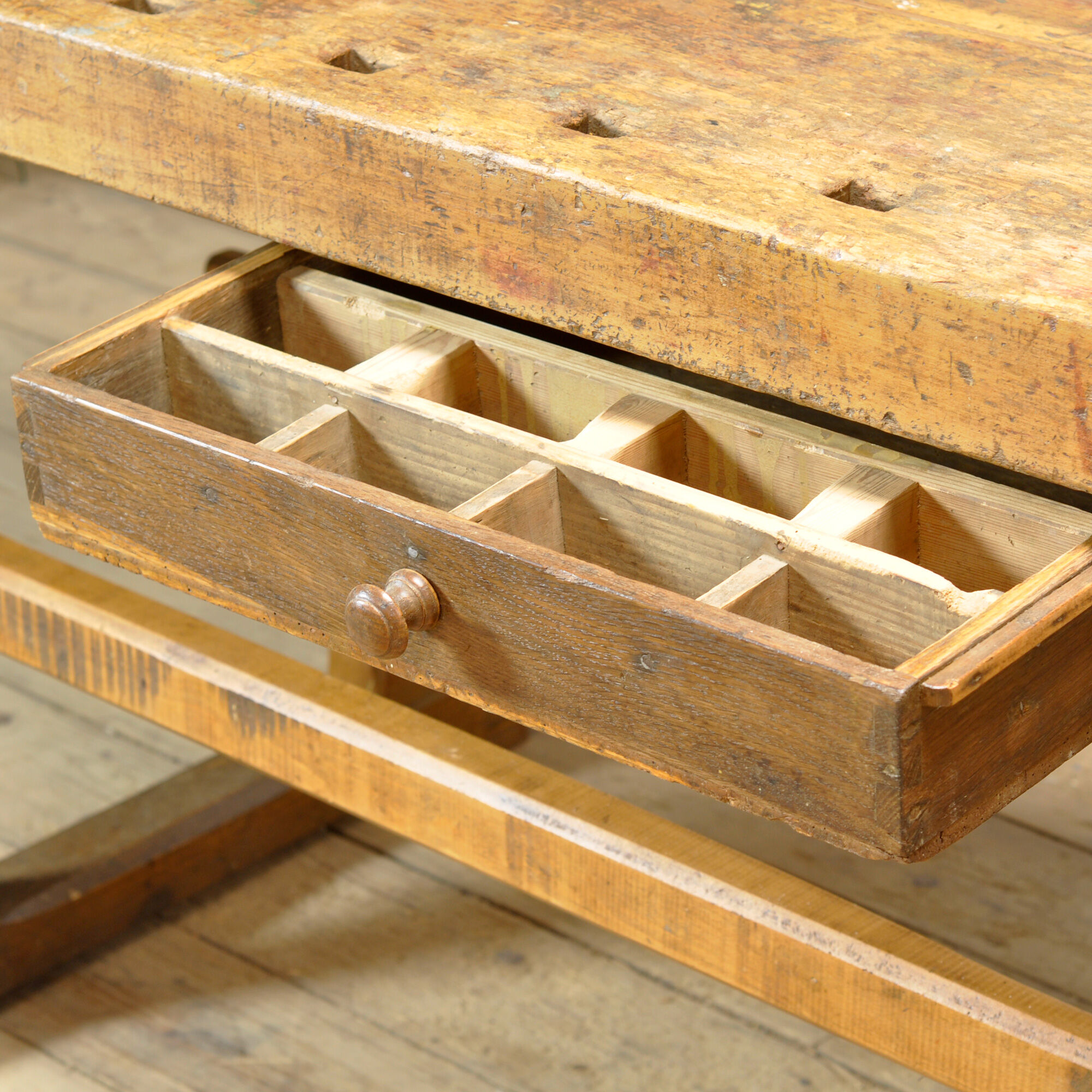 Oak workbench, circa 1920