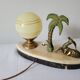 Marble night light lamp with antelope