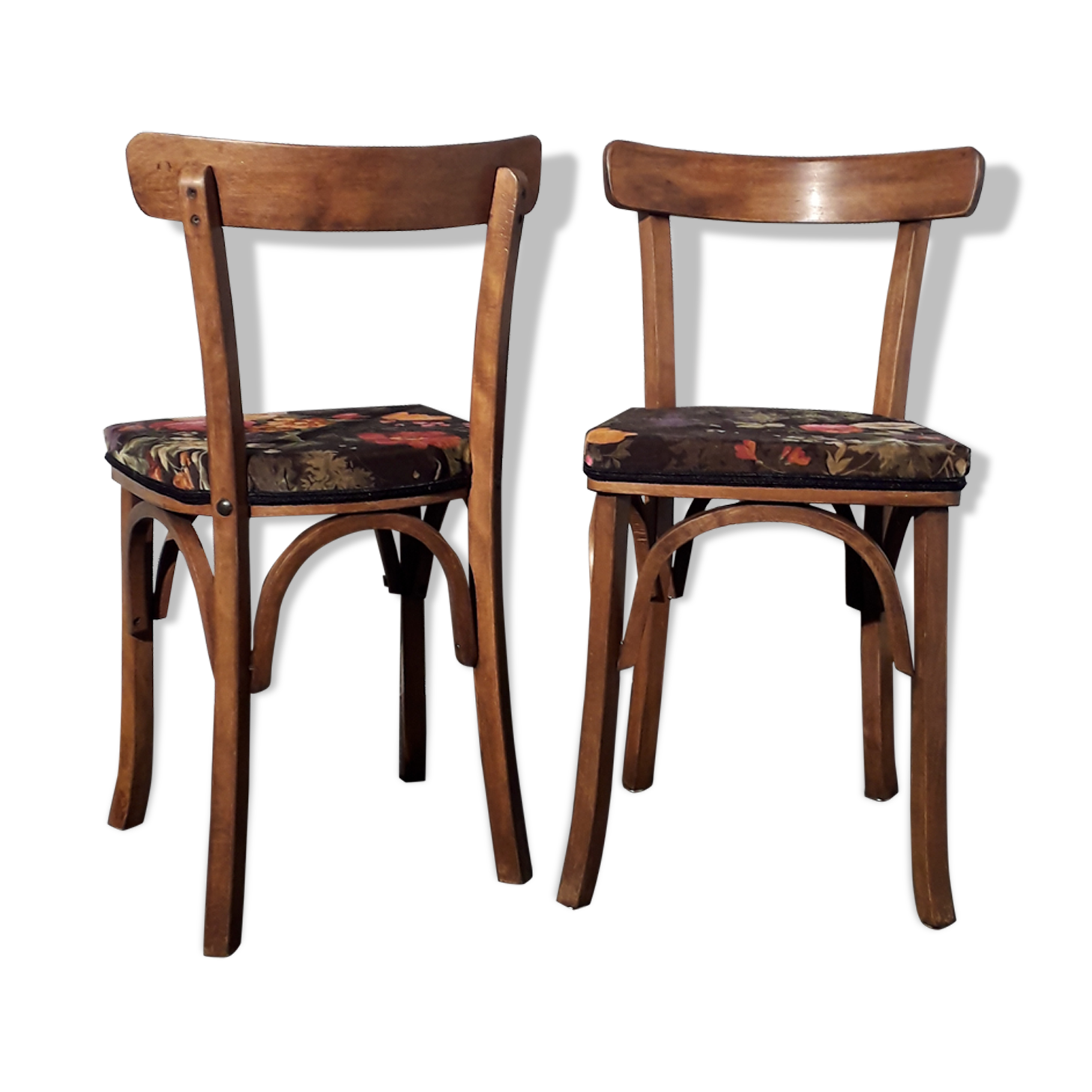 Velvet bistro chairs