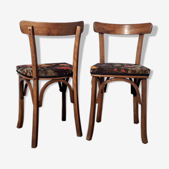 Velvet bistro chairs