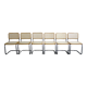 Série de 6 chaises Cesca B32 Marcel Breuer Italie