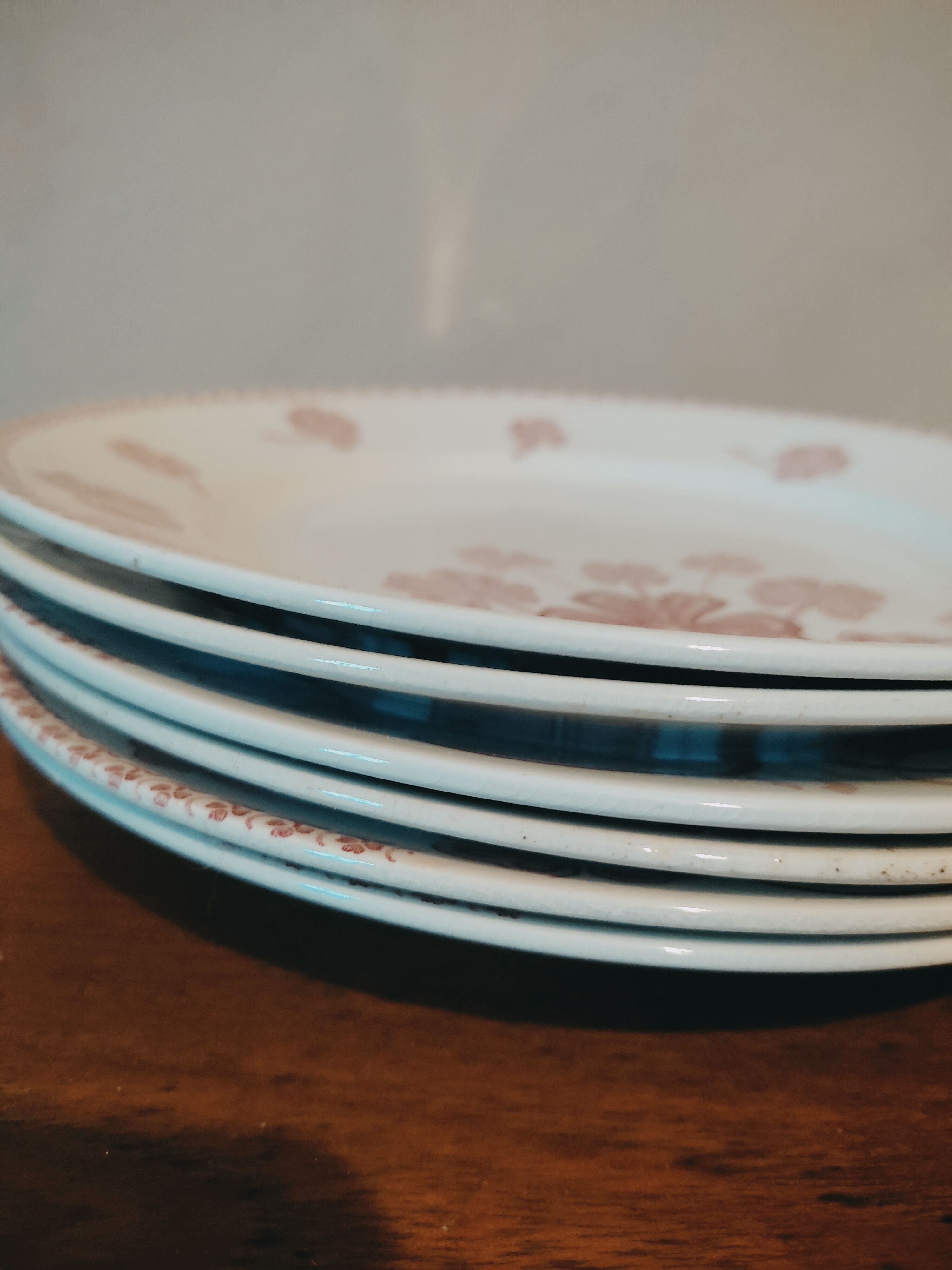 6 plates in earthenware iron by Lunéville