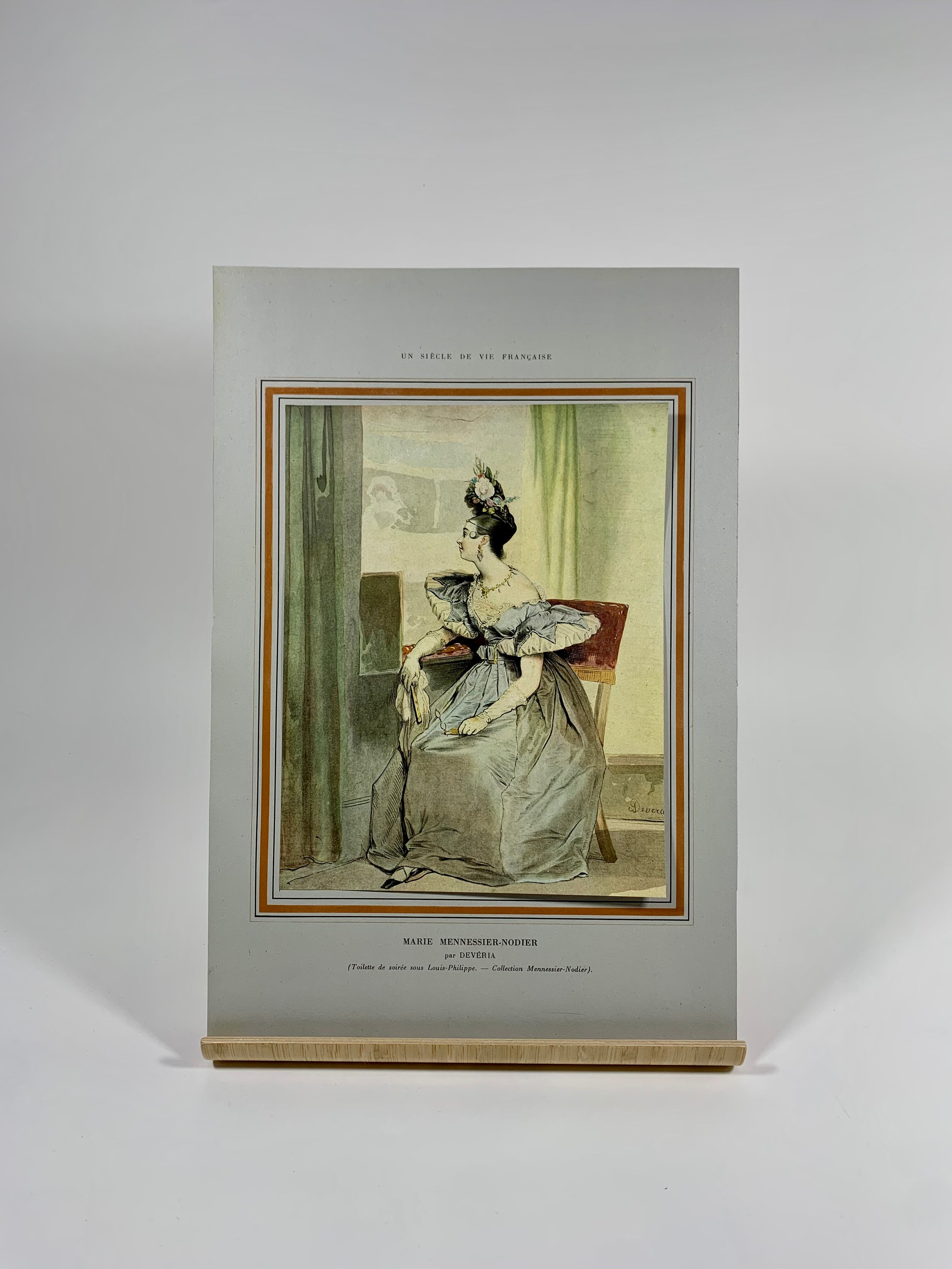 Poster fixed on paper after Achille Devéria