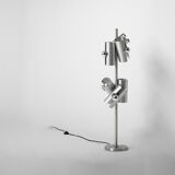 1970s Modernist Brushed Aluminium Floor Lamp