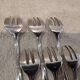6 silver-plated oyster forks by Christofle, Albi pattern