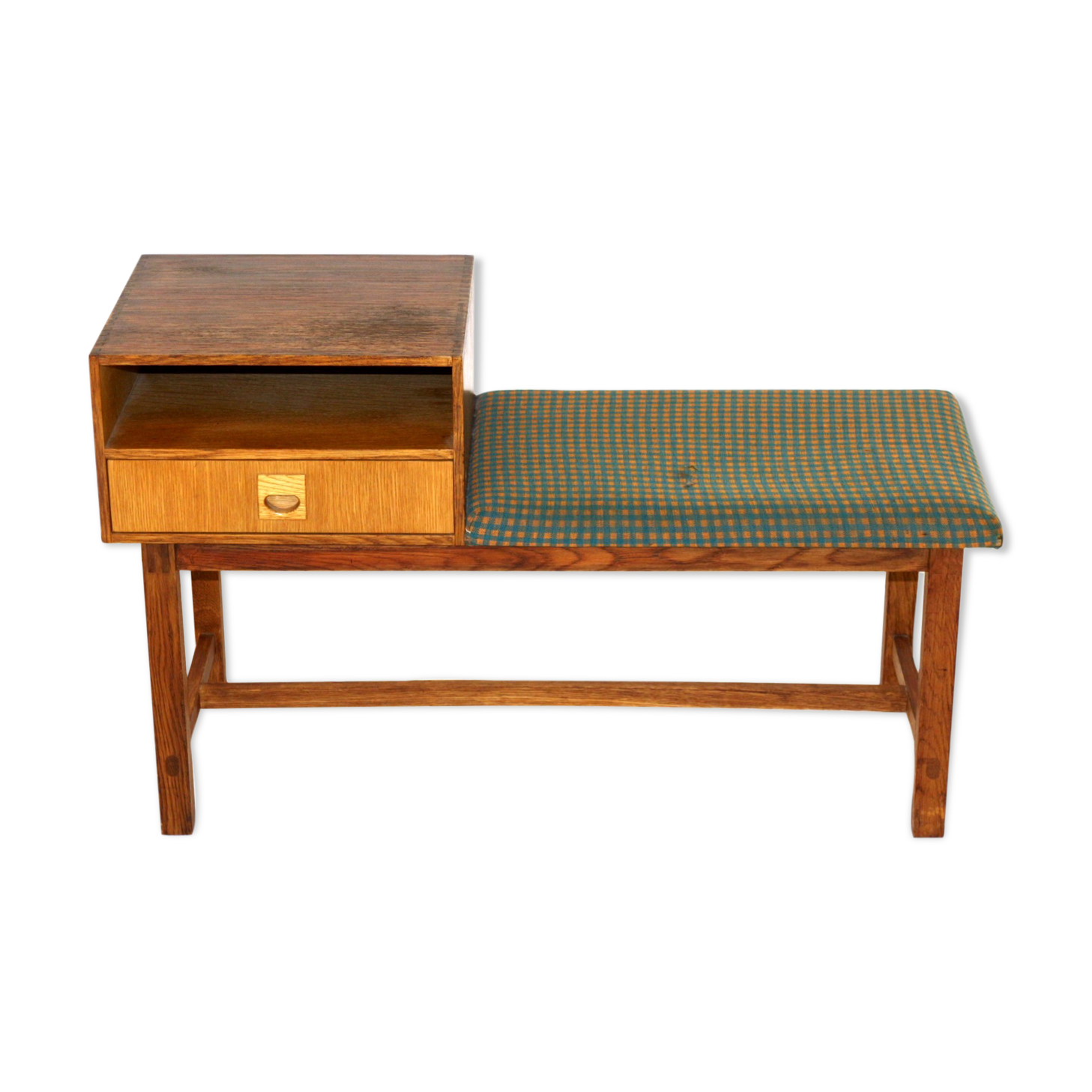 Oak telephone bench, Sweden, 1960
