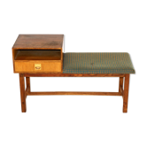 Oak telephone bench, Sweden, 1960