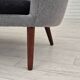 1960s, Danish sofa by Kurt Østervig model 58, completely reupholstered, furniture wool, teak wood.