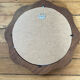 Corrugated wooden mirror