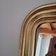 Louis Philippe wooden and gilded stucco mirror