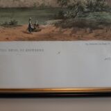 Lithograph of the Château de Chambord by Léon Auguste Asselineau