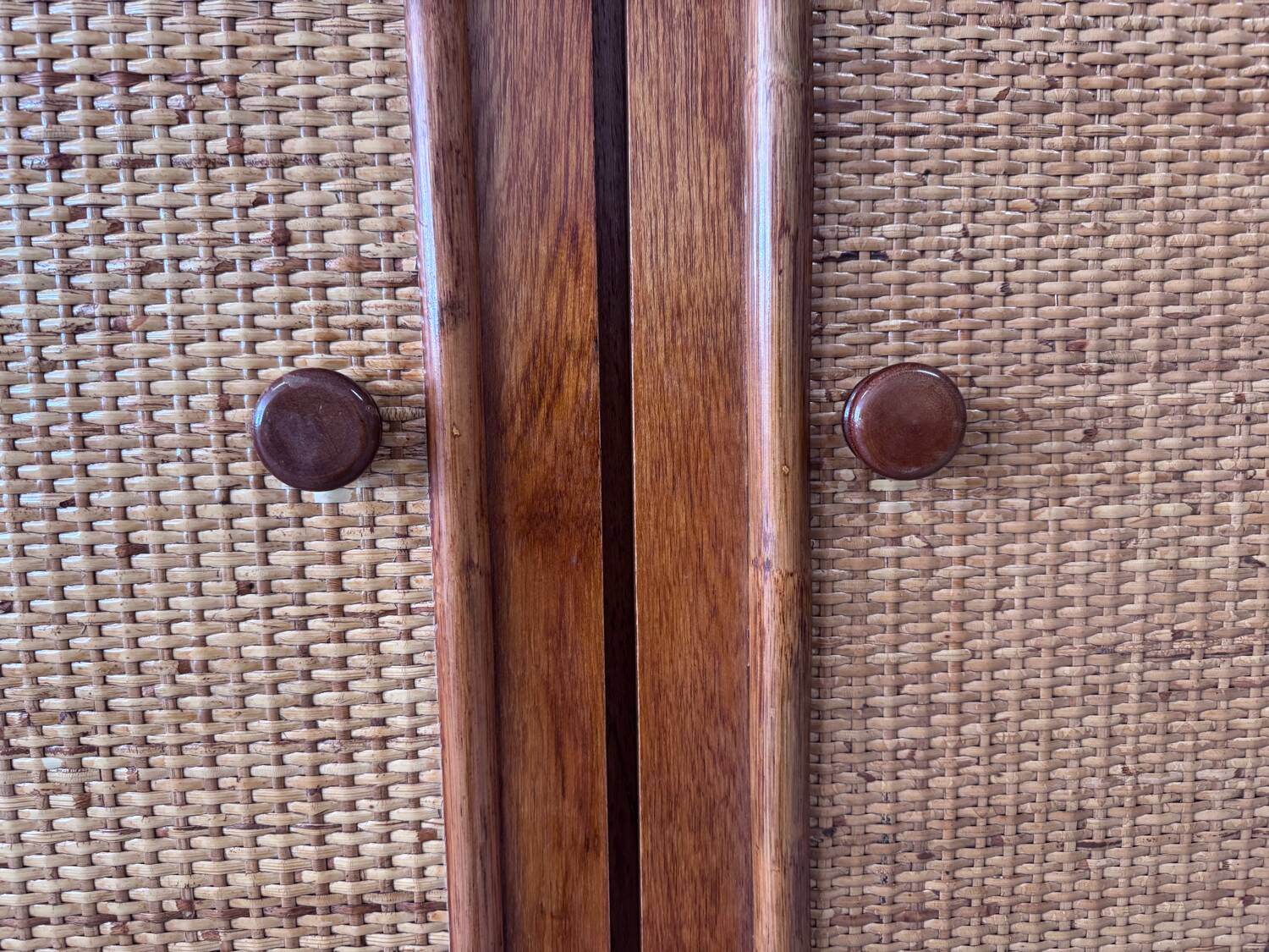 Roche Bobois rattan wardrobe