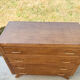 Commode à 4 tiroirs , de style scandinave , pieds compas , 1950’