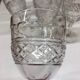 Set of 12 cut crystal stemmed glasses from the Nancy crystal factory, art deco