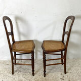 Pair of Louis Philippe canned chairs