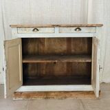 Buffet parisien patiné bleu gris