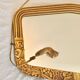 Golden art deco mirror