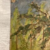 Peinture paysage vintage