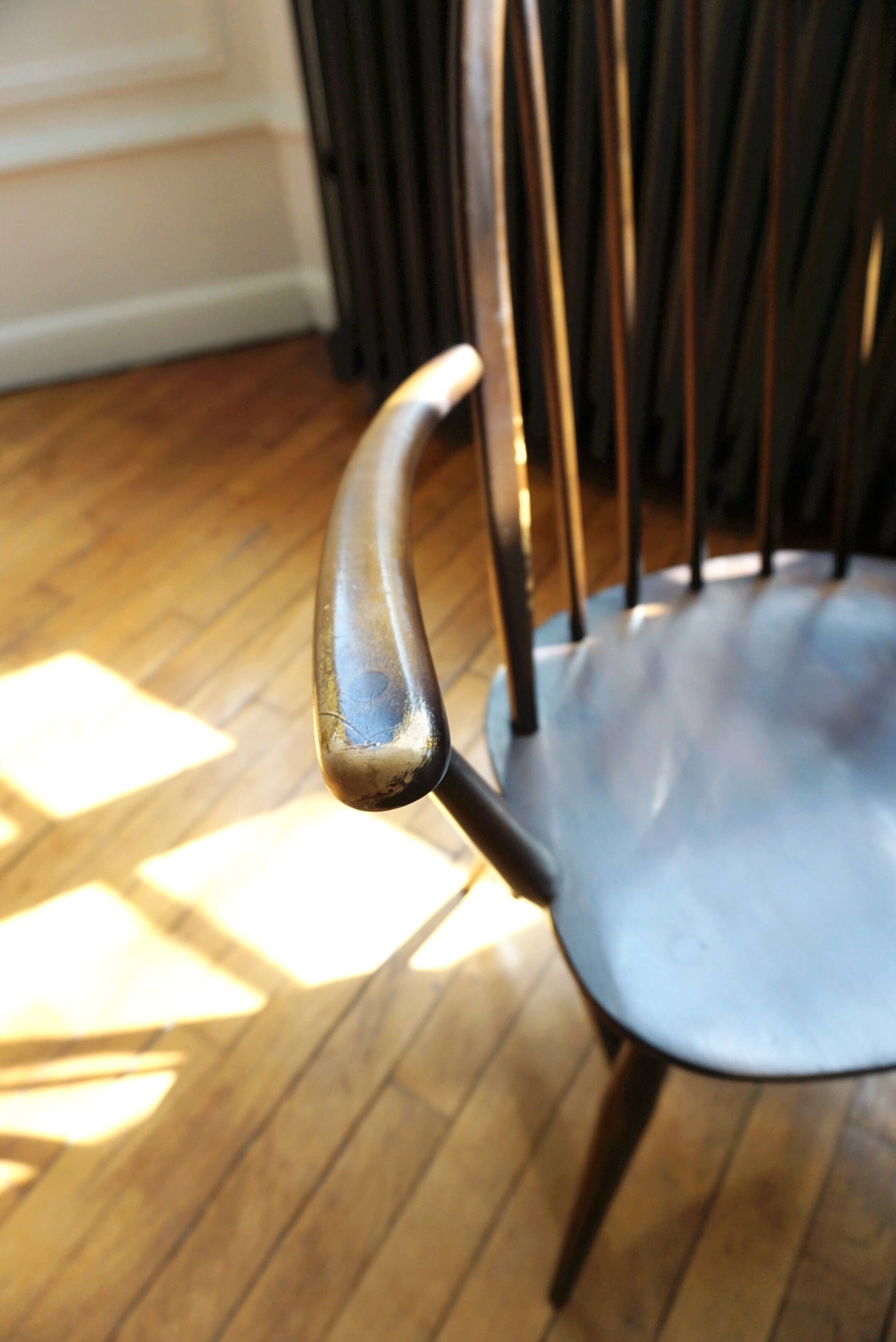 Ercol armchair with armrests model windsor quaker 60s