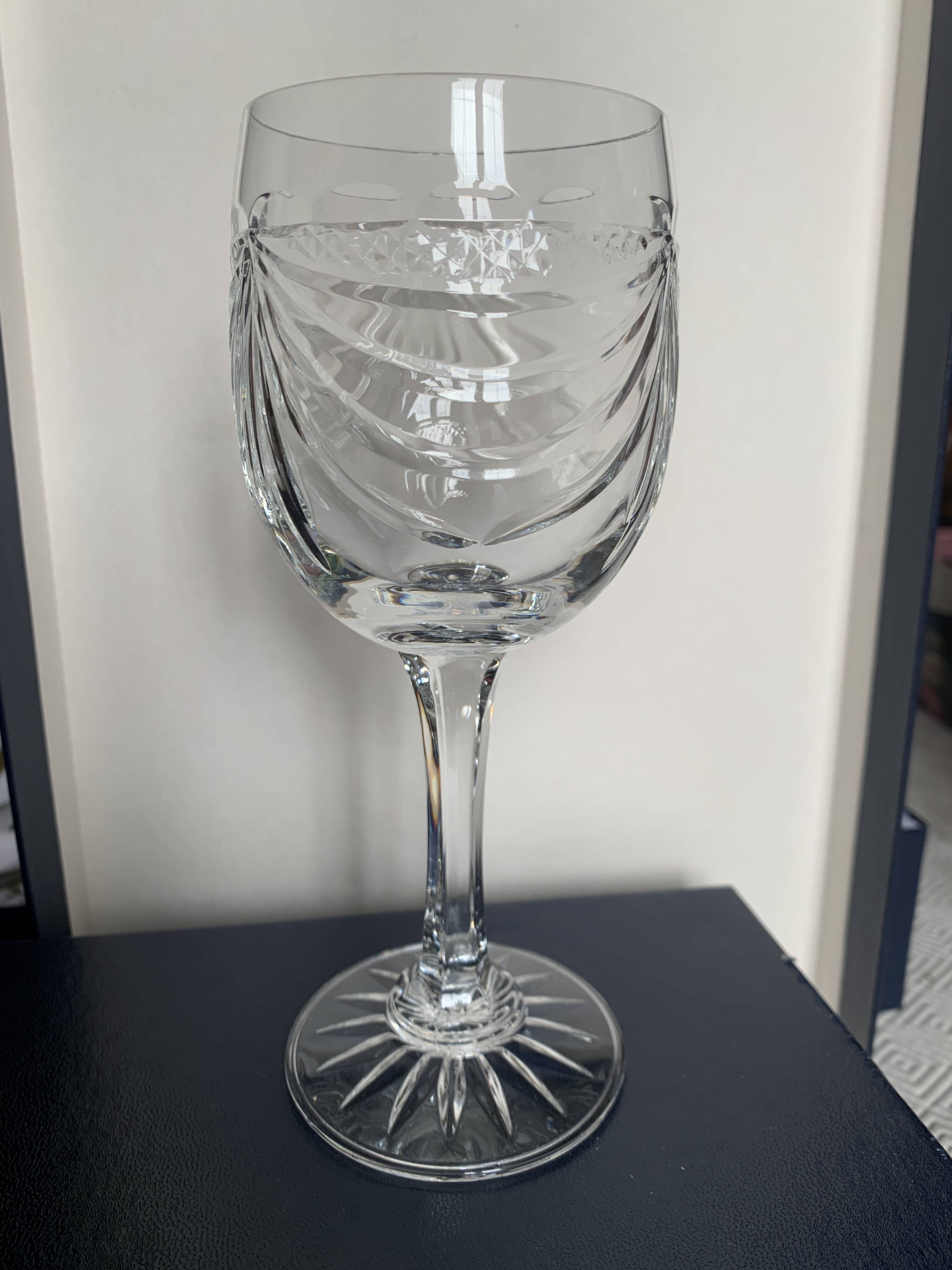 Crystal wine glasses