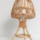 Midcentury Bamboo and Rattan Table Lamp, Attributed to Louis Sognot