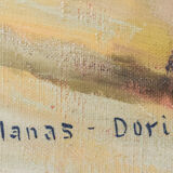 Francisco Planas Doria, Cityscape Painting, Barcelona