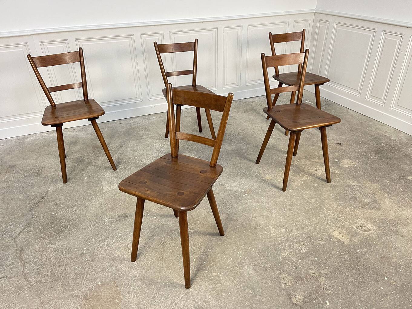 5 Schneck chairs from the 1950s