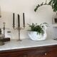 Vintage ceramic swan pot cover