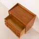 Danish teak dresser with hidden vanity and lights, 1960s