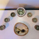 Varnished stamped La Colombe alcohol service from the 1950s/60s.