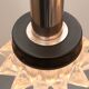 1970s pendant cascade lamp in chrome and glass
