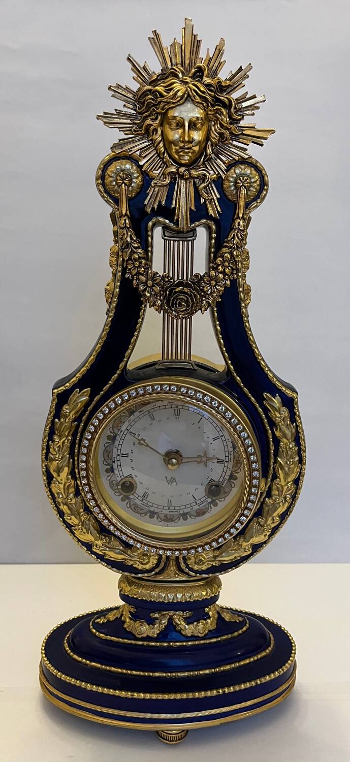 Marie Antoinette porcelain clock