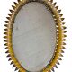 1950s wrought iron sun mirror from Italy