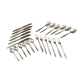 24-piece vintage silver-plated housewife 100 Bader Tafelbestecke Pforzheim