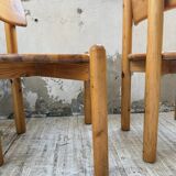 Set of 4 Daumiller pine chairs