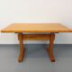 Charlotte Perriand Les Arcs vintage rectangular pine dining table from the 60s 70s