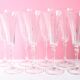Set of 8 Crystal Vintage Champagne Flutes, Prosecco Clear Italian
