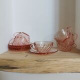 Vintage cups Arcoroc Rosaline