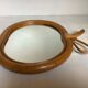 Miroir pomme vintage en bambou
