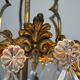 Louis XV style lantern in bronze with drop-shaped pendants, around 1900.