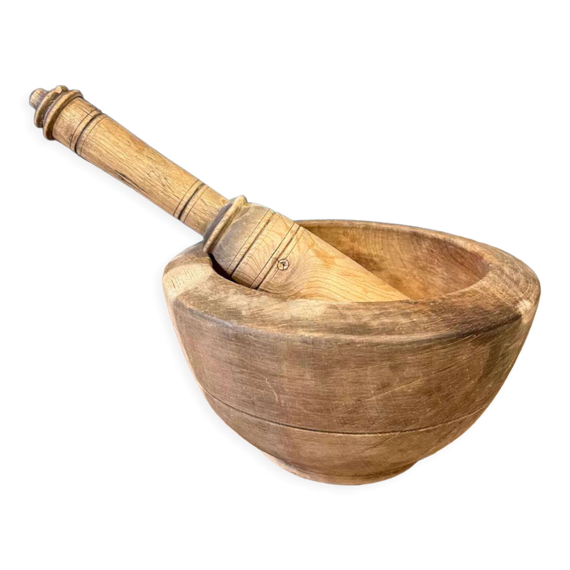 Wooden mortar