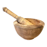 Wooden mortar