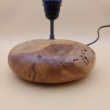 Brutalist oak lamp signed