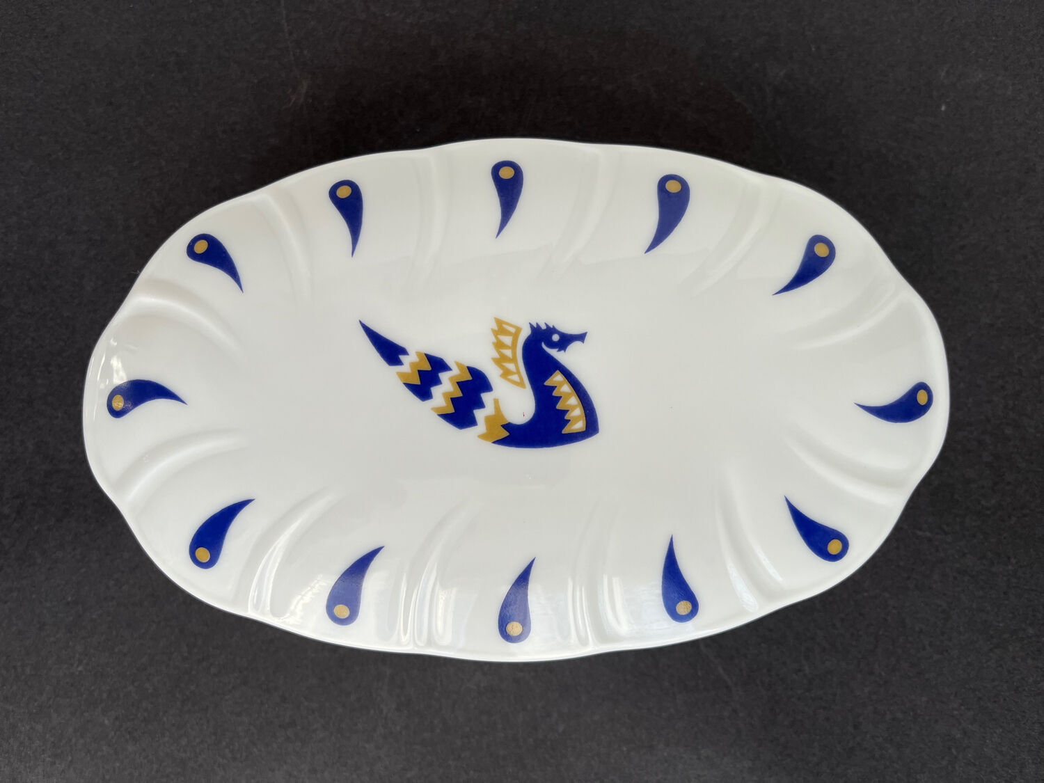 Bernardaud porcelain candy box for Air France