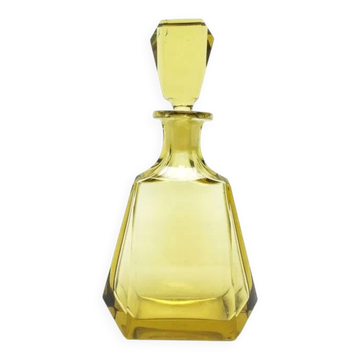 Carafe jaune Art déco Moser