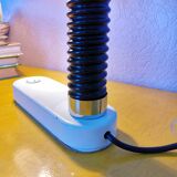 Flexible and adjustable lamp lacquered brass, 1970