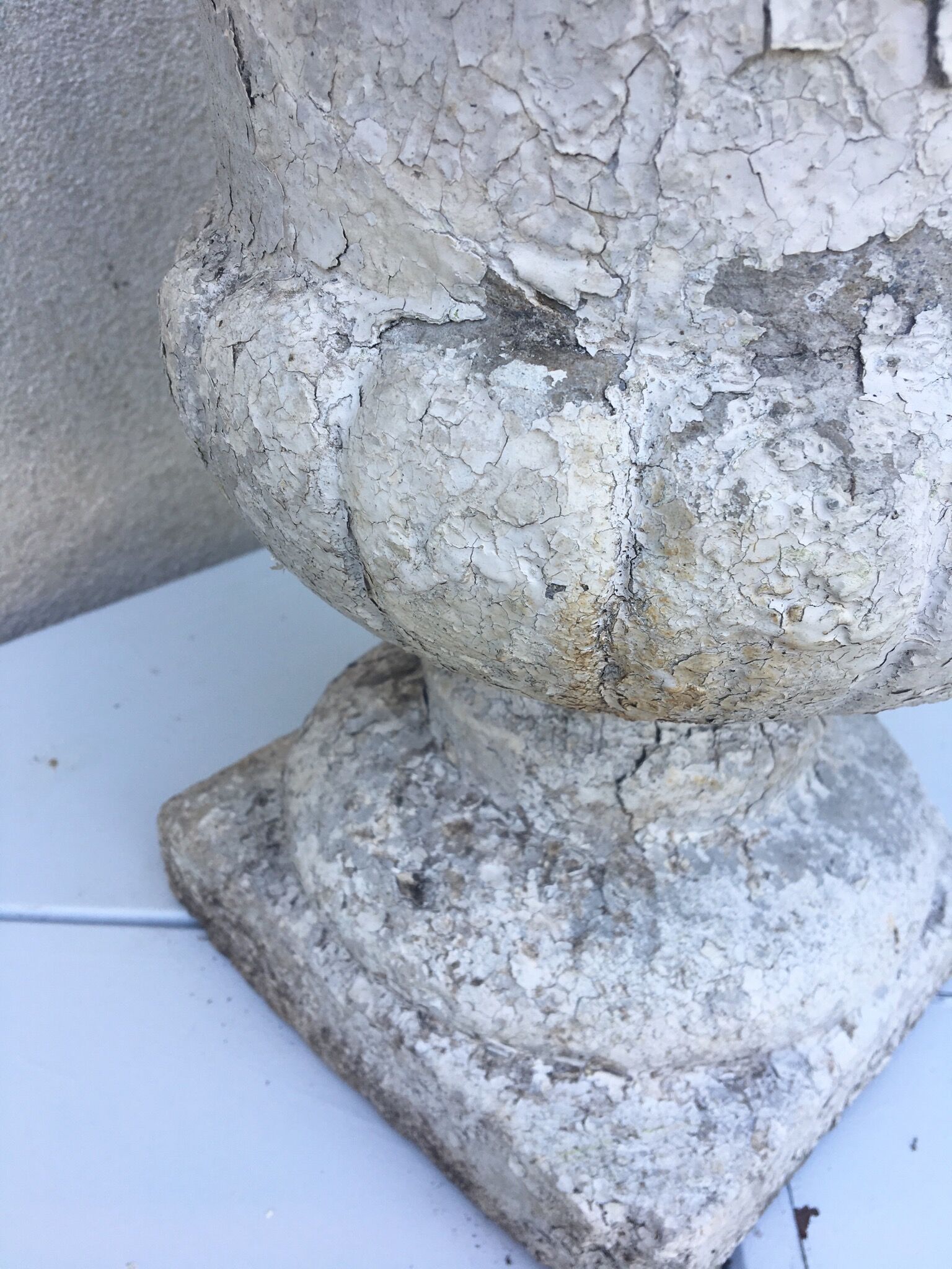 Cement Medici vase, 40cm high