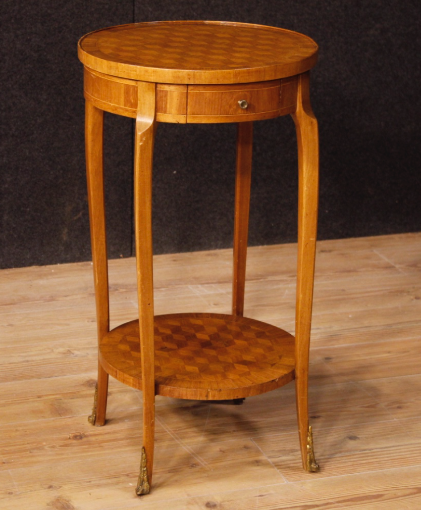 French side table in mahogany