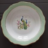 Hollow serving dish - peacock décor - l'amandinoise